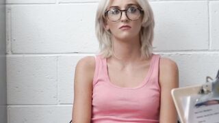 Blonde robber Tallie Lorian riding naughty security guard