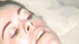 Amateur muff divers lick each other and use a giant dildo