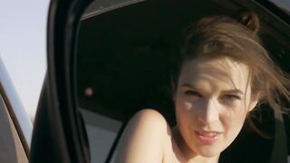 Serena J sensually stripping and showing her petite body