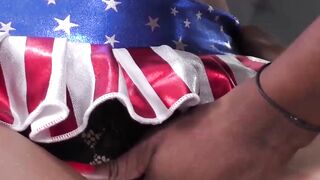 Big juicy tits shemale Hanna Rios deepthroats rock hard cock