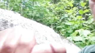 Older Man Sucks Young Cock Outdoors