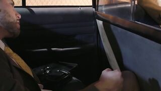 Mature Jessica Drake rubbing her pussy in the front seat