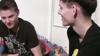 Shy Steve Maxx fucked doggystyle bareback after sucking cock