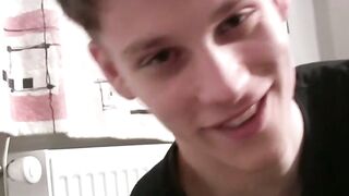 Shy Steve Maxx fucked doggystyle bareback after sucking cock