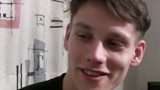 Shy Steve Maxx fucked doggystyle bareback after sucking cock