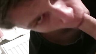 Shy Steve Maxx fucked doggystyle bareback after sucking cock
