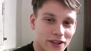 Shy Steve Maxx fucked doggystyle bareback after sucking cock