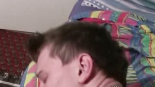 Shy Steve Maxx fucked doggystyle bareback after sucking cock