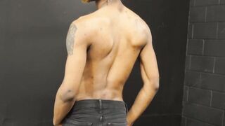 Blond skinny guy Dani Fantoms is manhandled by a dominant black stud Romance
