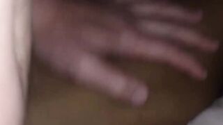 Black haired teen deepthroats a big and veiny dick