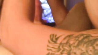 Black haired teen deepthroats a big and veiny dick