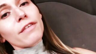 Pornstar tranny Korra Del Rio strips and jerks off her dick