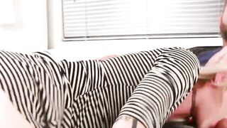 Inked tgirl pornstar Lena Kelly throat fucked and hammered