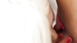 Nubile Jamie French stuffs tranny mouth with dick