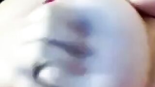 BBW with Big Tits Masturbates for BF on Skype
