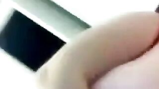 BBW with Big Tits Masturbates for BF on Skype