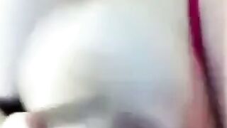 BBW with Big Tits Masturbates for BF on Skype