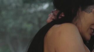Big booty dykes grind their wet twats after tongue fucking