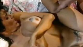 Busty pornstar is sucking and fucking massive cock