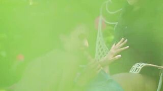 Sensual babe Alyssa Bounty outdoor pounded before facial