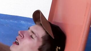 Hot horny twink Denis Raw blows and rides big cock bareback