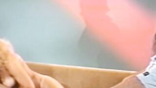 MILFs Nina Hartley and Jeanna Fine blows lucky guys big dick