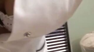 Hot MILF fingering and licking brunette babes pussy