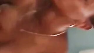 Young ebony pussy pounded doggystyle before reverse cowgirl
