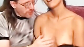 Natural tits babe fingered and pounded for cum in mouth