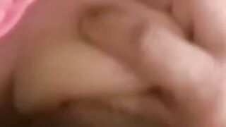 Cute Bridgette Powell plays with toy before rough banging