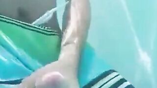 Public Pool Masturbation Caught on Tape 2