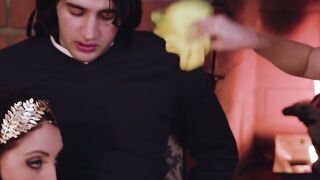 Petite teen Maria Kazi and MILF Nickey Huntsman moan while fucking in a hardcore thre