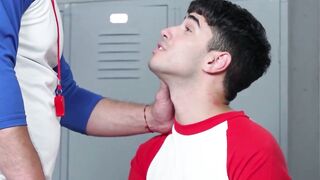 Twink Rob Quin keeps his hunky coach Heath Halo dirty secret