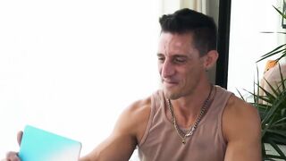 DILF Jax Thirio fucks twink Matteo Gomez tight ass deep and hard