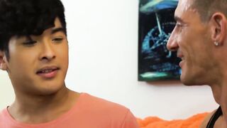 DILF Jax Thirio fucks twink Matteo Gomez tight ass deep and hard