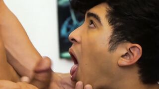DILF Jax Thirio fucks twink Matteo Gomez tight ass deep and hard