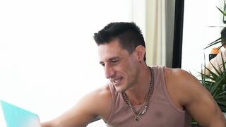 DILF Jax Thirio fucks twink Matteo Gomez tight ass deep and hard