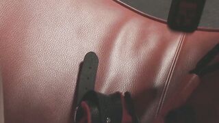 Bound busty Euro teen receives pussy licking from domina