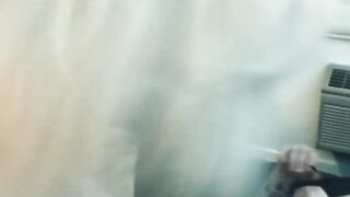 FTM stud banged and creampied by hung trans girlfriend