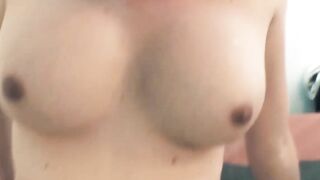 FTM stud banged and creampied by hung trans girlfriend