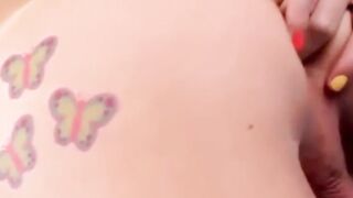 Dazzling Jamie French destroys ass in shemale solo