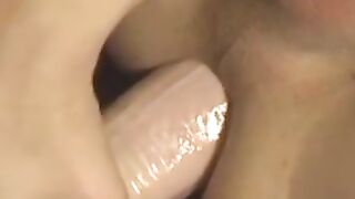 Kinky tattooed teen Tristan Vega moans while masturbating