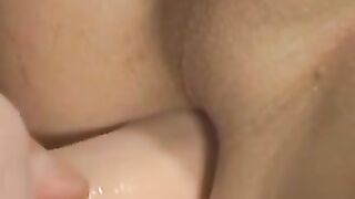 Kinky tattooed teen Tristan Vega moans while masturbating