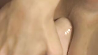 Kinky tattooed teen Tristan Vega moans while masturbating