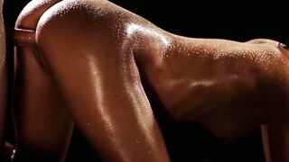 Horny babe gives an erotic blowjob before sex and cumshot