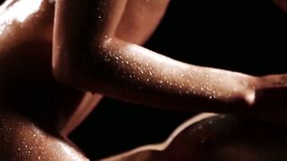 Horny babe gives an erotic blowjob before sex and cumshot