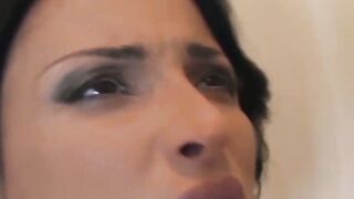 Voluptuous Euro maid gets pretty to fuck handsome black man