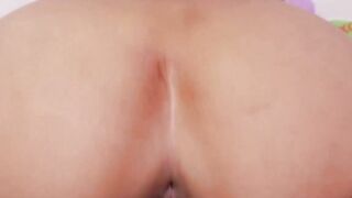 Horny Emily Willis rides stepdad reverse cowgirl for facial