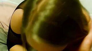 Busty lingerie babe Leila Lo banged hard after deepthroat