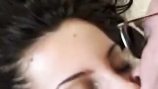Big tits amateur Betty seduced and pounded by huge old cock